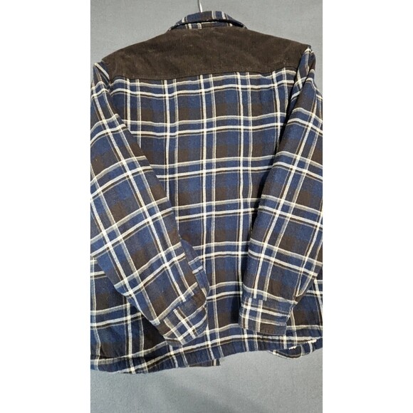 Field & Stream Sherpa Lined Flannel Jacket Plaid Shacket Mens S - Picture 7 of 7